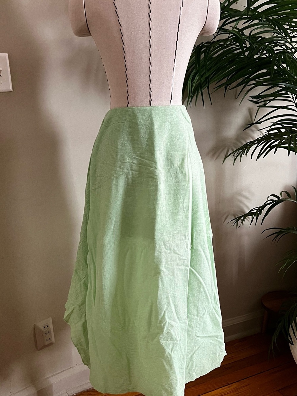COS Pastel Mint Layered Maxi Skirt